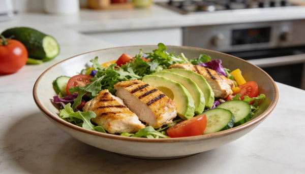 Salada de Frango Grelhado com Abacate