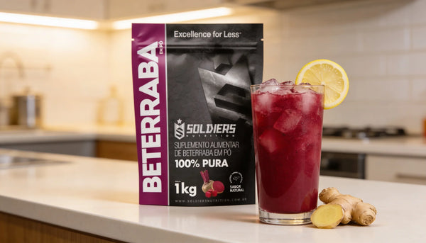 Suco de Beterraba com limão e gengibre
