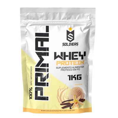 Whey Protein Primal Baunilha 1Kg - Soldiers Nutrition