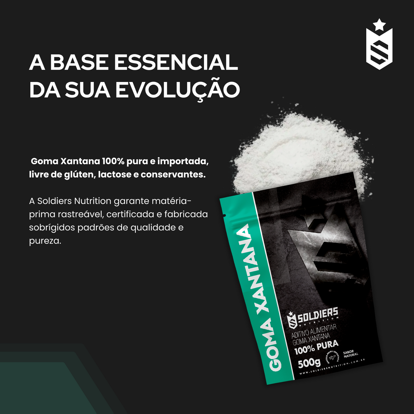 Goma Xantana 100% Puro - 500g
