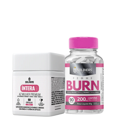 Kit AZ Mulher 60 Cáps + Femme Burn 90 Tabletes