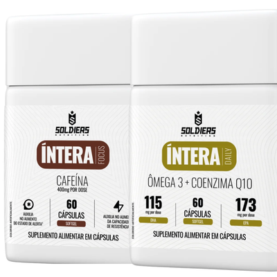 Kit Cafeína 60 Cáps + Ômega 3 com Coenzima Q10 60 Cáps