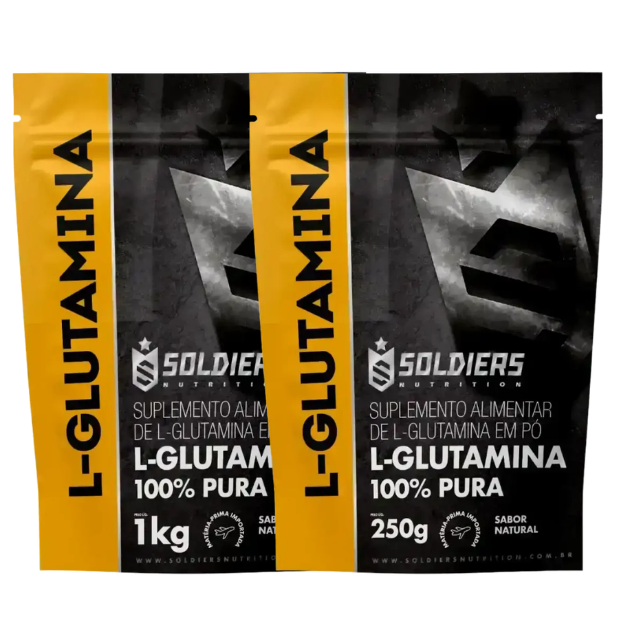 Kit Glutamina 1kg + Glutamina 500g