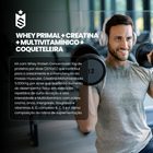Kit Iniciante Whey Primal 1Kg + Creatina 250g + Multi Vita 60 Cáps + Coqueteleira 600ml 3