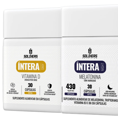 Kit Vitamina D 60 Cáps + Melatonina 30 Cáps