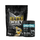Kit Whey Protein Elite Pro 1kg + Creatina Monohidratada Pote 300g 7