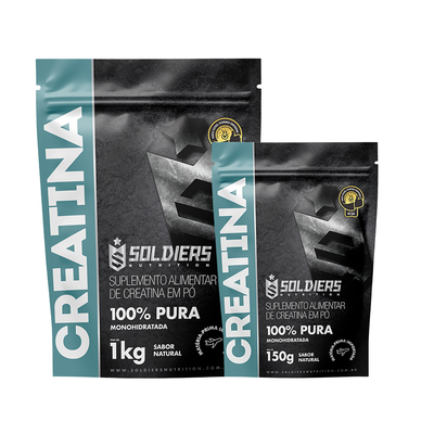 Kit Creatina Monohidratada 1kg + Creatina Monohidratada 150g