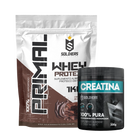 Kit Whey Protein Primal 1Kg + Creatina Monohidratada Pote 300g 1