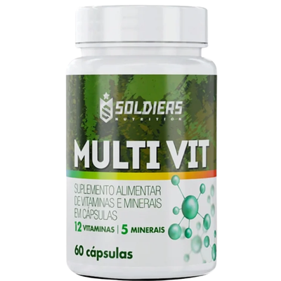 Multivitamínico 12 Vitaminas e 5 Minerais - 60 Cáps