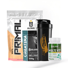Kit Iniciante Whey Primal 1Kg + Creatina 250g + Multi Vita 60 Cáps + Coqueteleira 600ml 7
