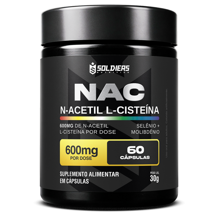 NAC N-Acetil L-Cisteína Selênio + Molibdênio 60 Cáps