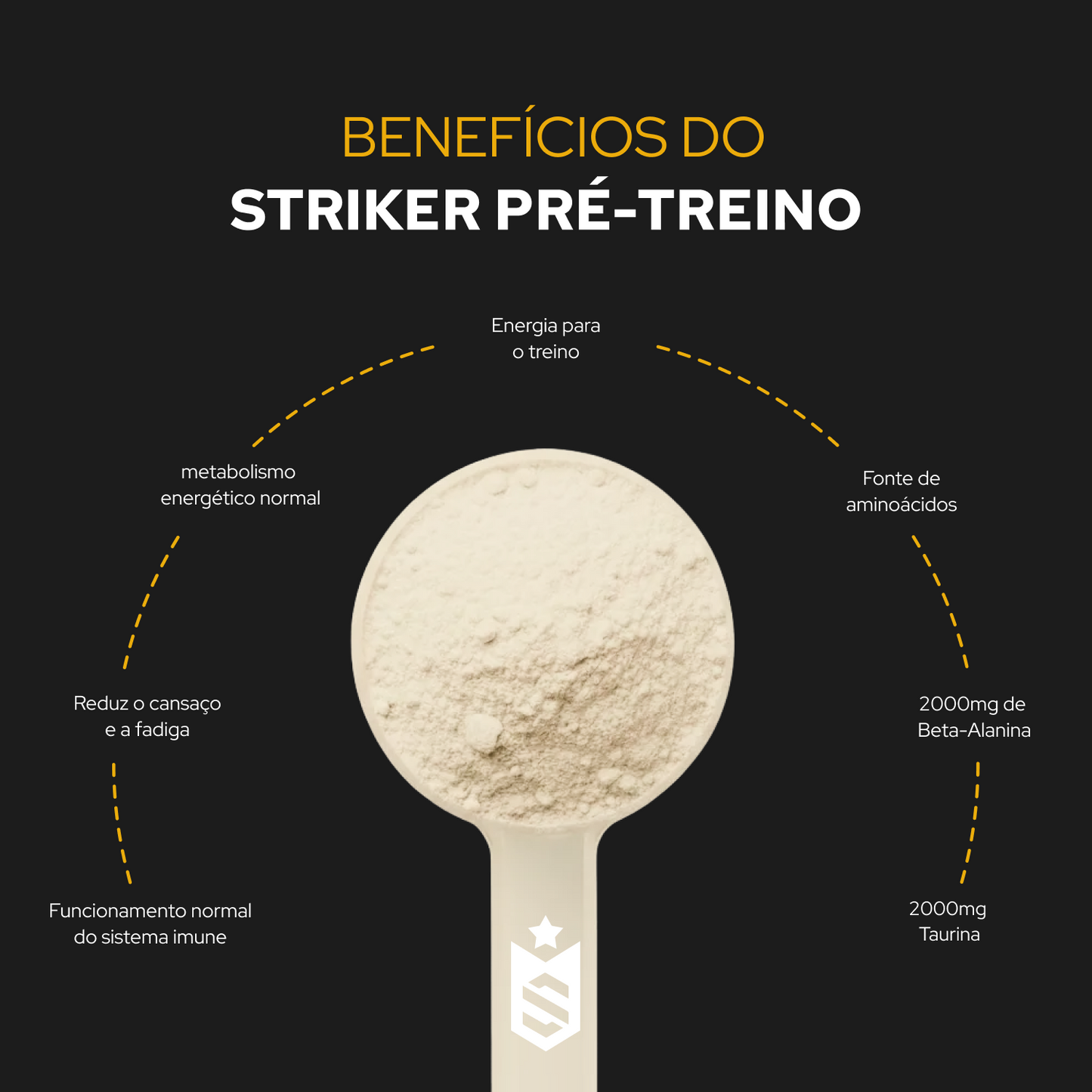 Pré-Treino Striker 300g Suplemento Alimentar em Pó 400mg Cafeína 20 Doses - Soldiers Nutrition