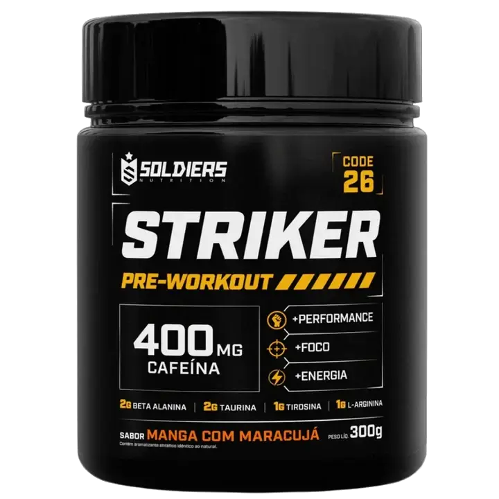 Pré-Treino Striker Cafeína 400mg - 300g