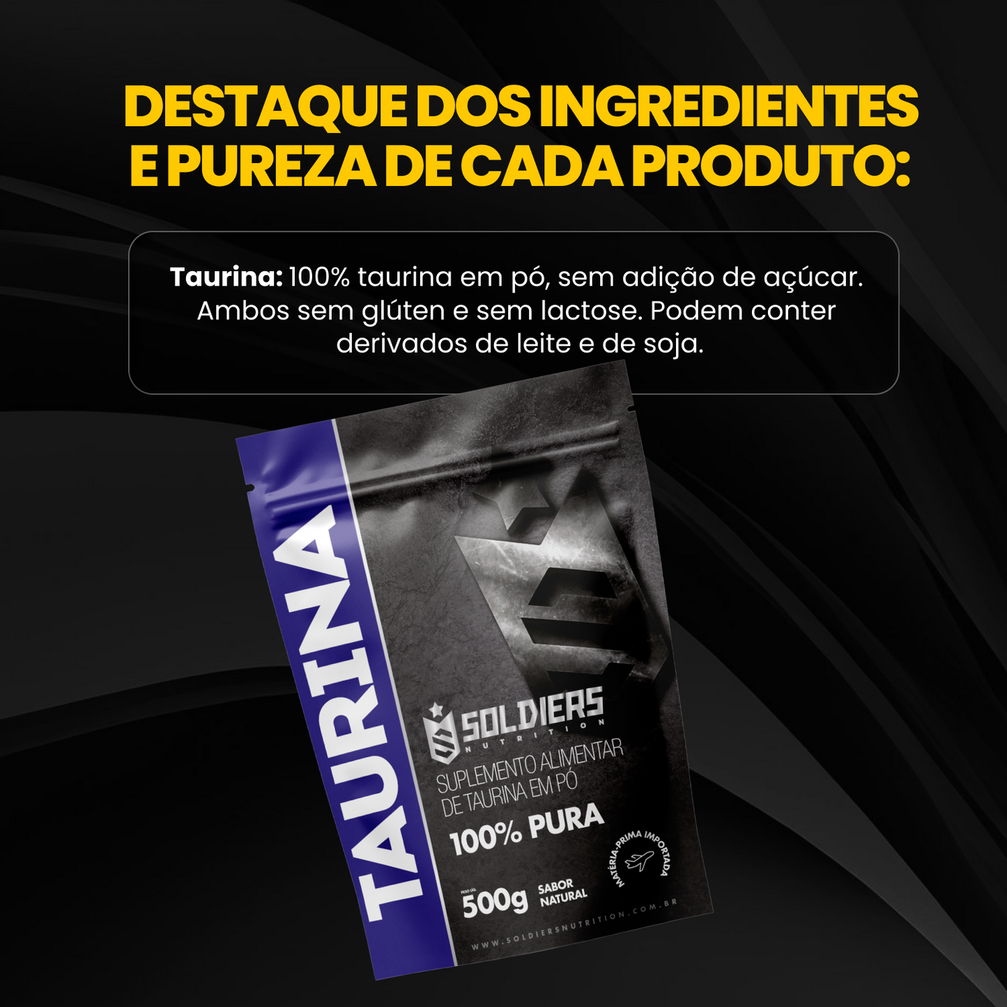 Taurina 100% Pura