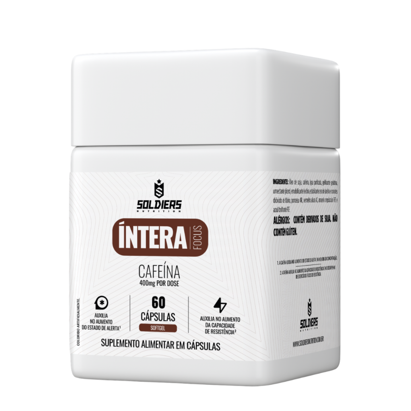 Cafeína 400g 60 Cáps - Íntera Focus