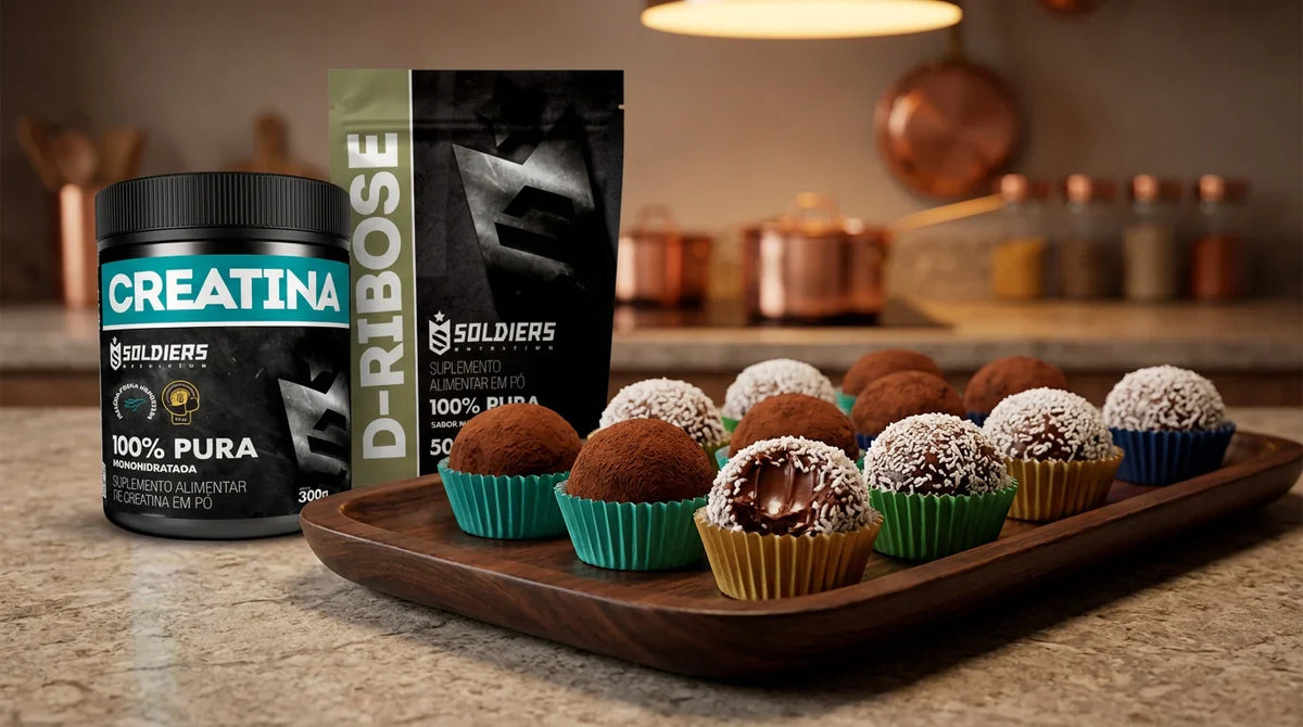 Brigadeiro Proteico com Creatina e D-Ribose