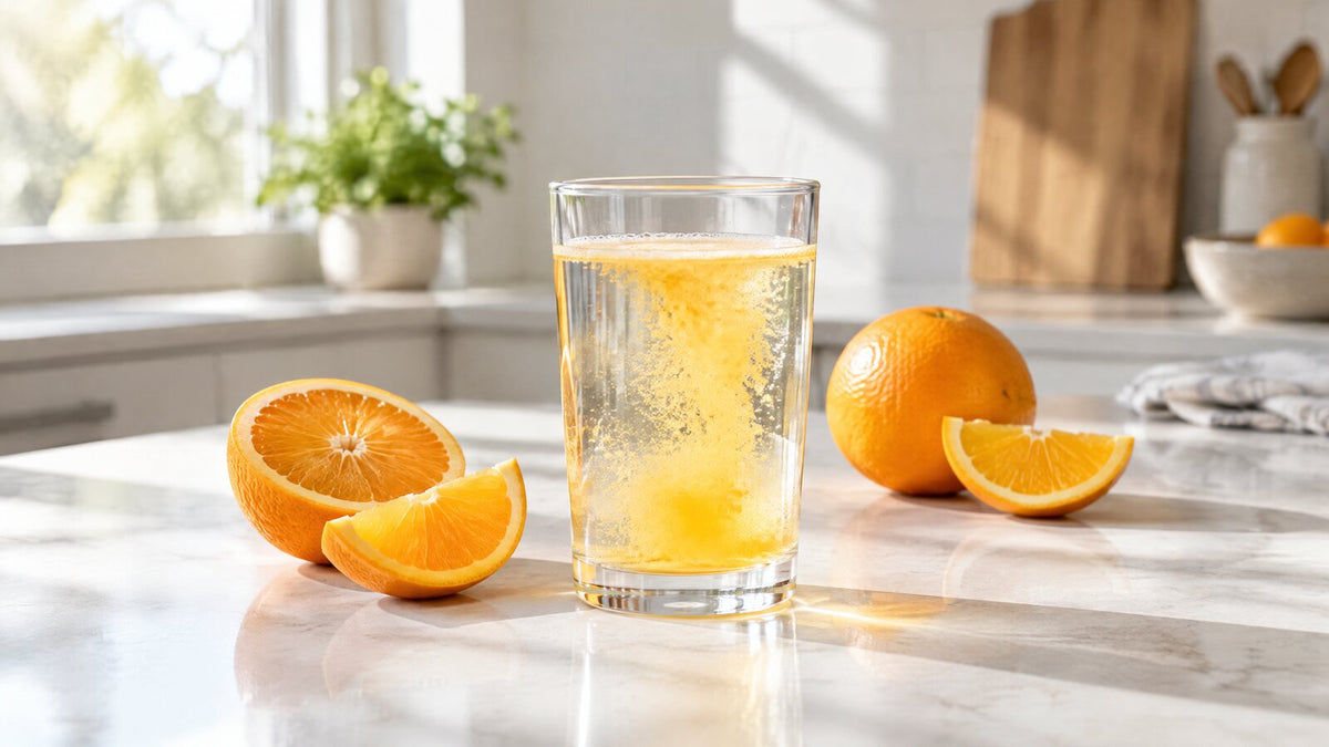 Vitamina C em pó ou em cápsula
