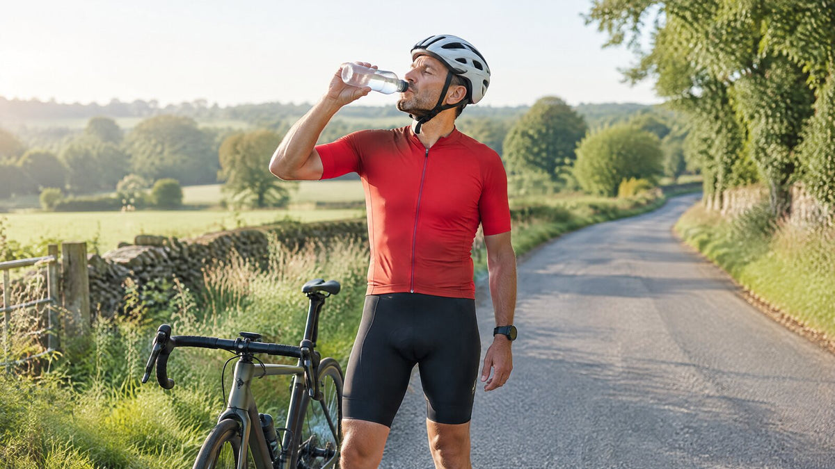 Suplementos para ciclismo: carboidrato, garrafa e balança
