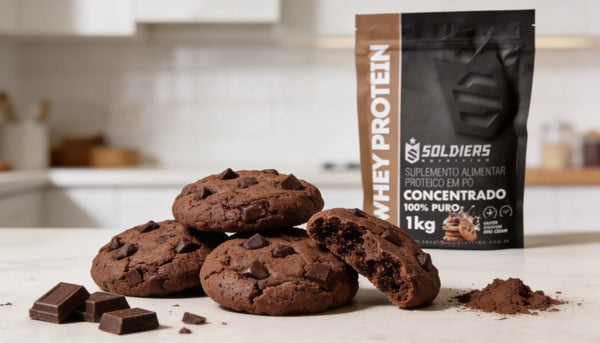 Cookie Fit de Chocolate Belga com Whey Protein