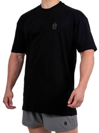 Camiseta Oversized SN Grey  Emblem Preto - Soldiers Nutrition