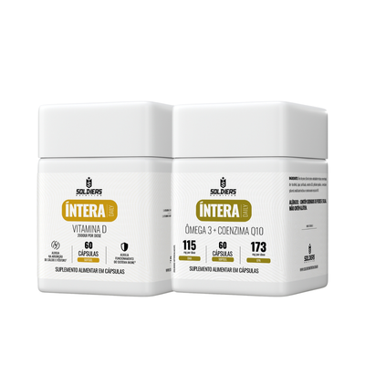 Kit Vitamina D 60 Cáps + Ômega 3 Com Coenzima Q10 60 Cáps - Íntera Daily