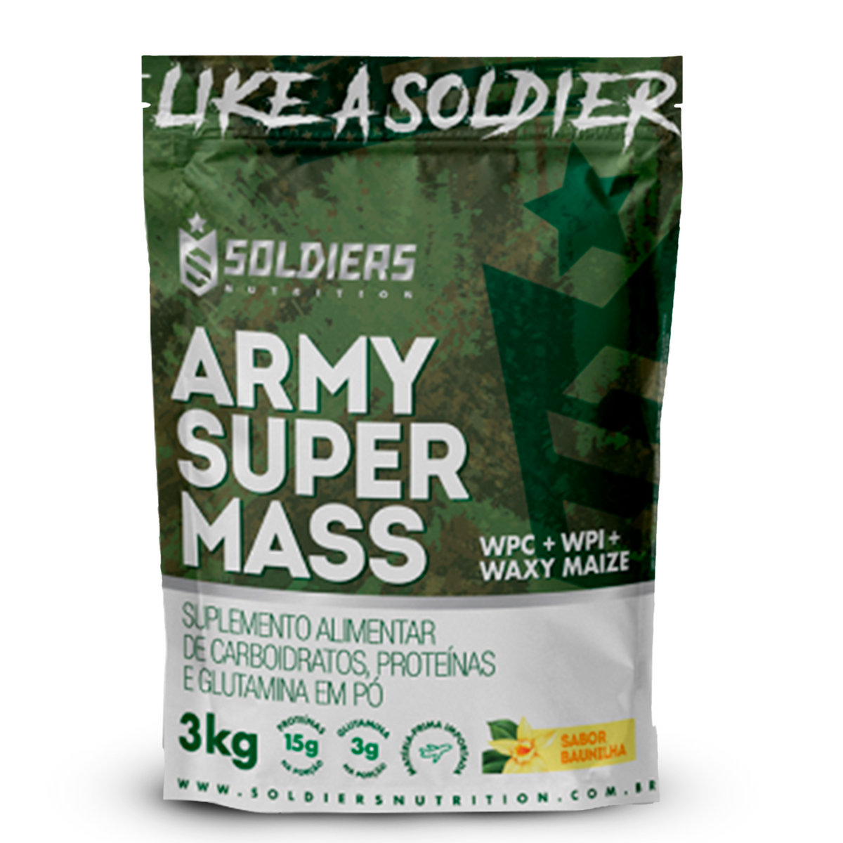 Hipercalórico Army Super Mass 3Kg - Soldiers Nutrition