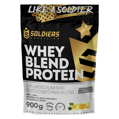 Whey Blend Protein Concentrado e Isolado - 900g - Soldiers Nutrition
