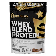 Whey Blend Protein Concentrado e Isolado Chocolate 900g - Soldiers Nutrition
