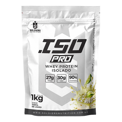 ISO PRO Whey Protein Isolado Torta de Limão 1kg - Soldiers Nutrition