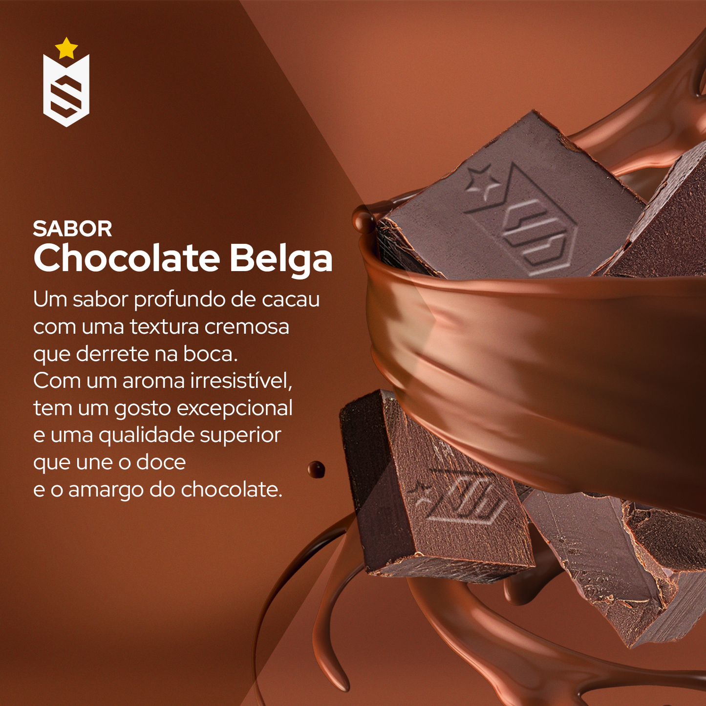 Whey Protein Concentrado Chocolate Belga 1kg - Soldiers Nutrition