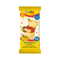 Barra Banana com Mel Sem Açúcar Vegana - Like Kids