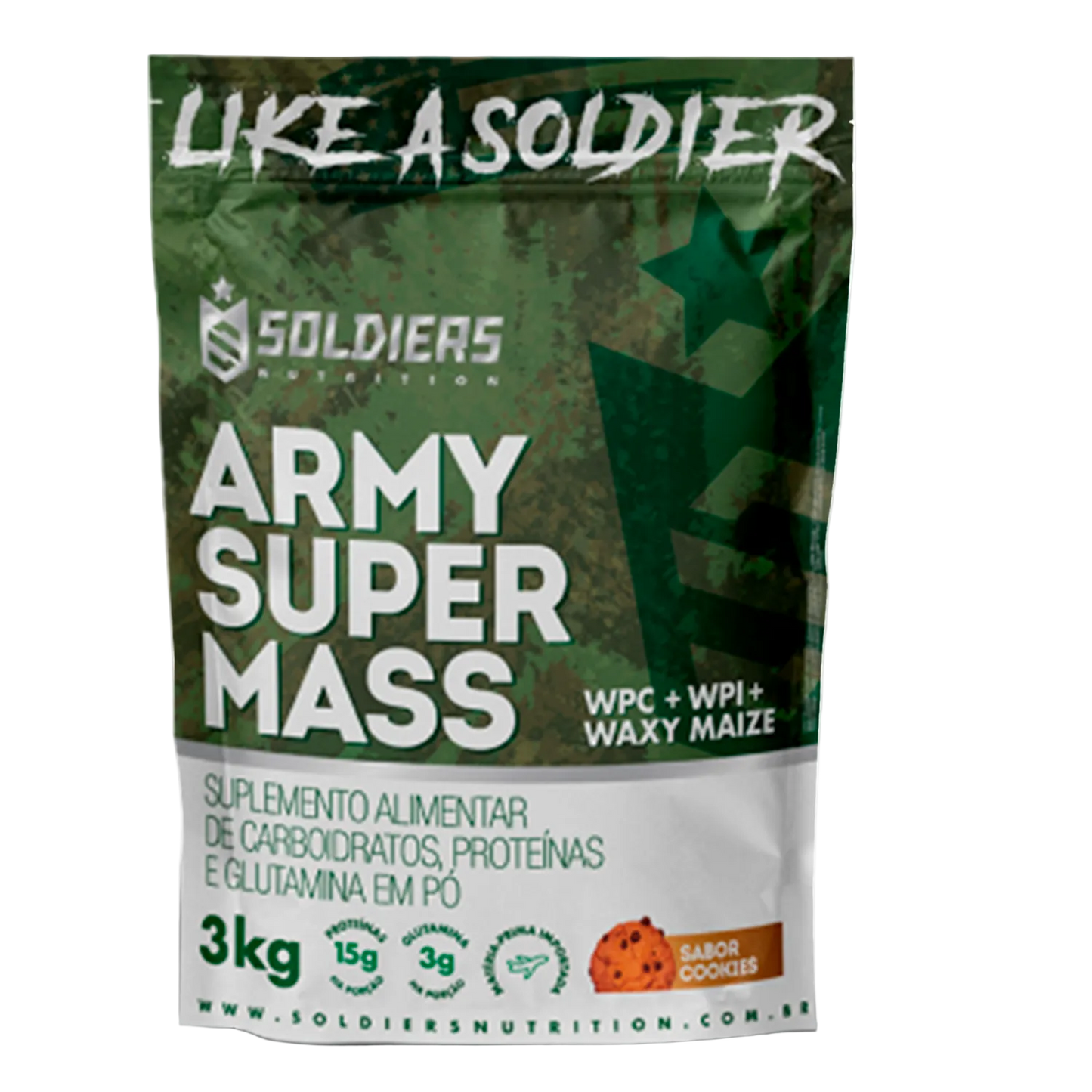 Hipercalórico Army Super Mass 3Kg - Soldiers Nutrition
