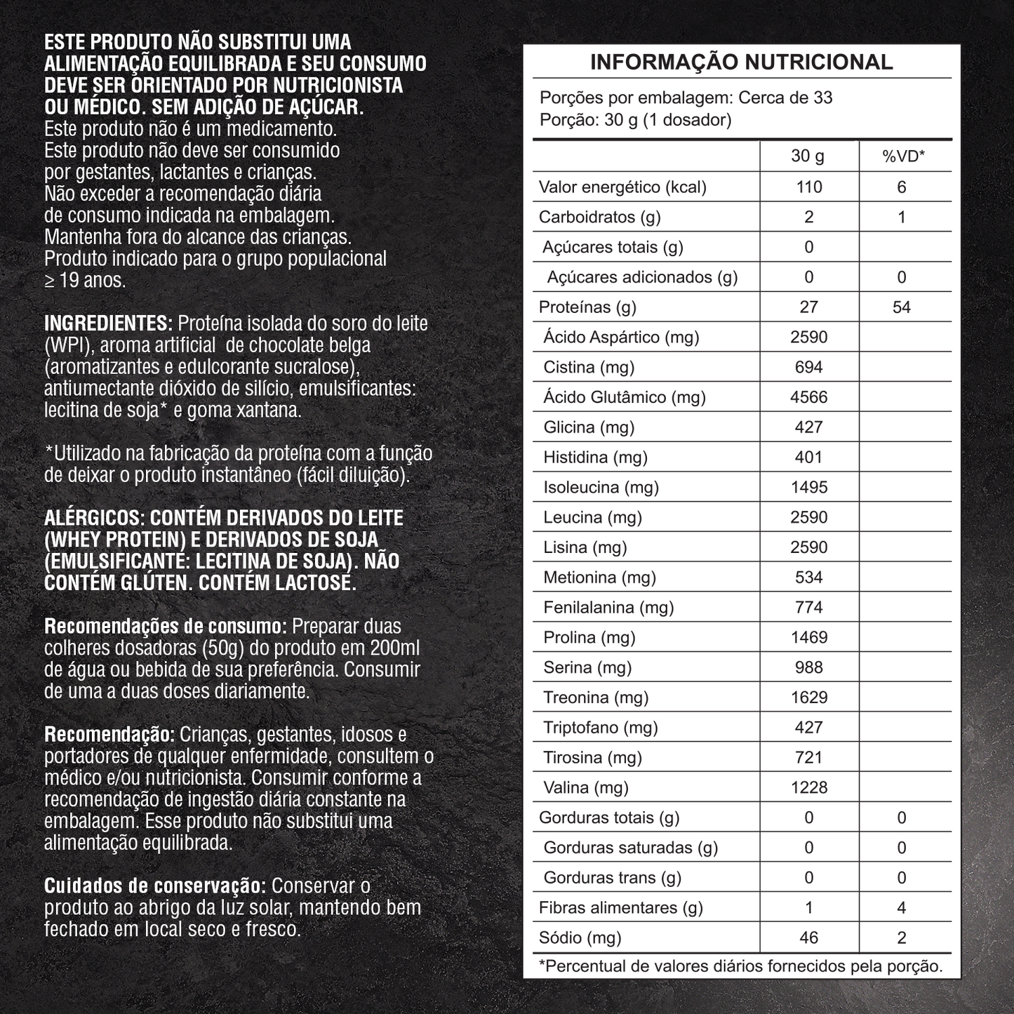 ISO PRO Whey Protein Isolado Chocolate Belga 1kg - Soldiers Nutrition