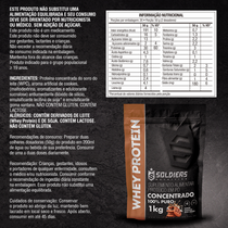 Whey Protein Concentrado Cookies 1kg - Soldiers Nutrition