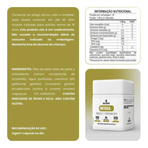 Suplemento alimentar Ômega 3 com Coenzima Q10, embalagem branca, informações nutricionais.