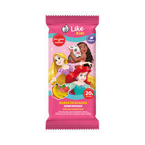 Barrinha de Banana Sem Açúcar Sabor Morango 20g - Like Kids