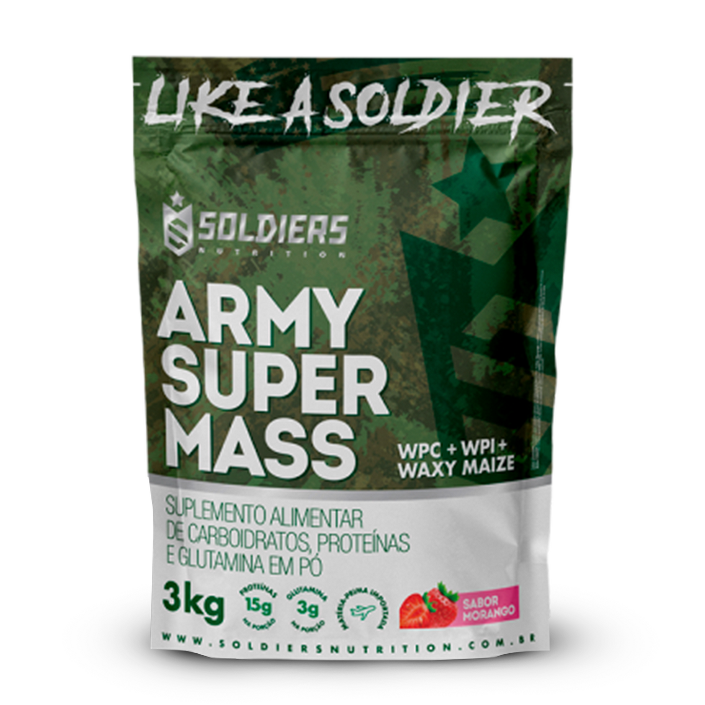 Hipercalórico Army Super Mass 3Kg - Soldiers Nutrition