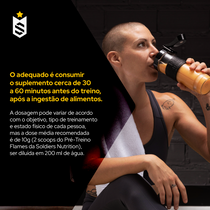 Pré-Treino Flames Maça Verde 200g - Soldiers Nutrition