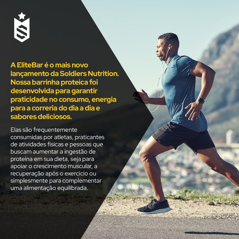 Kit: Elitebar 30g Barra De Proteína 6Un - Soldiers Nutrition