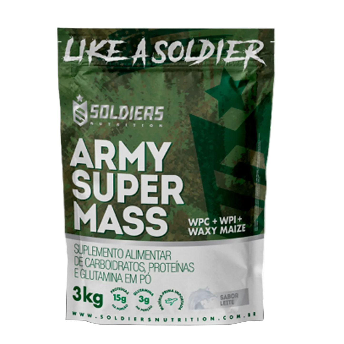 Hipercalórico Army Super Mass 3Kg - Soldiers Nutrition