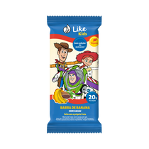Barra Banana com Cacau Sem Açúcar Vegana - Like Kids