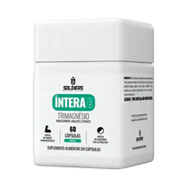 Pote branco de suplemento alimentar em cápsulas, ÍNTERA DAILY Trimagnésio, 60 cápsulas.
