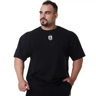 Camiseta Oversized Preta  Brasão - Soldiers Nutrition