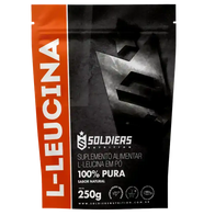 L - Leucina 250g - 100% Pura Importada - Soldiers Nutrition
