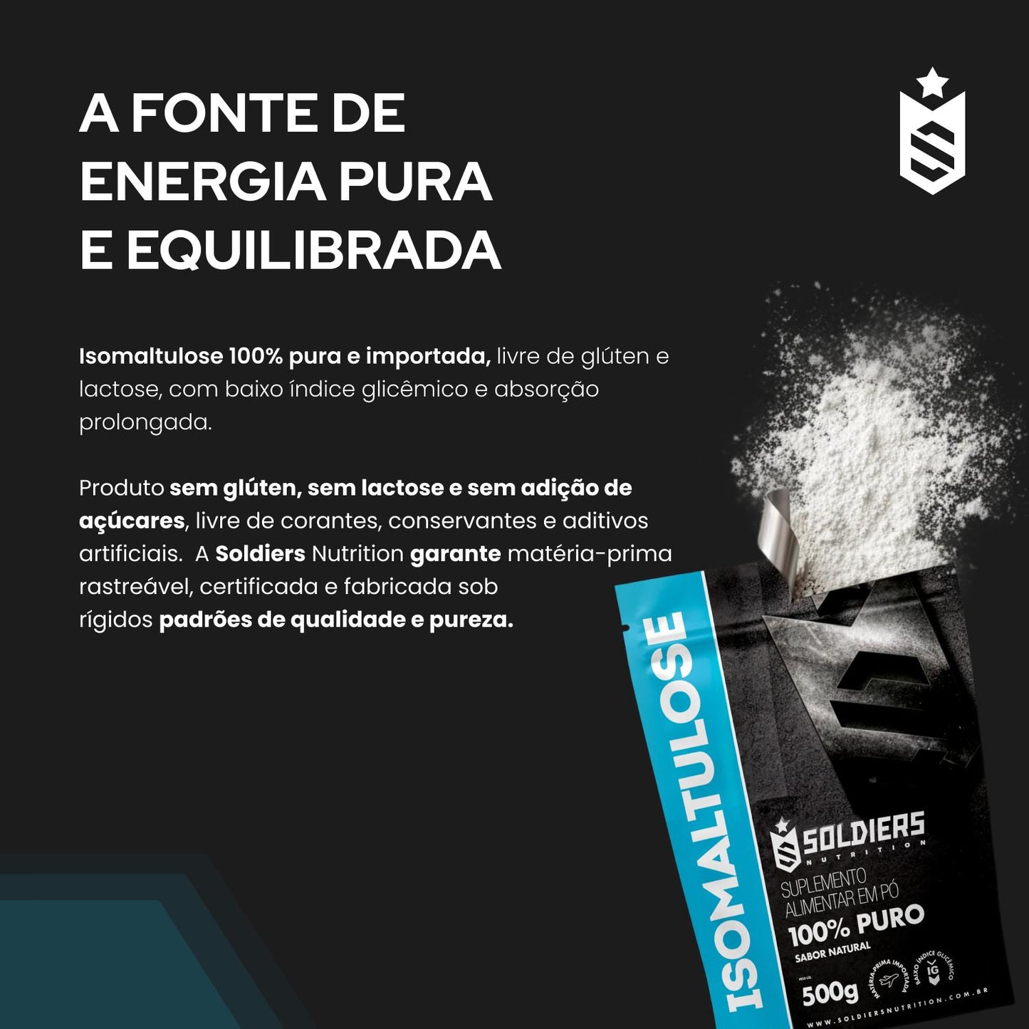Isomaltulose 100% Puro - 500g