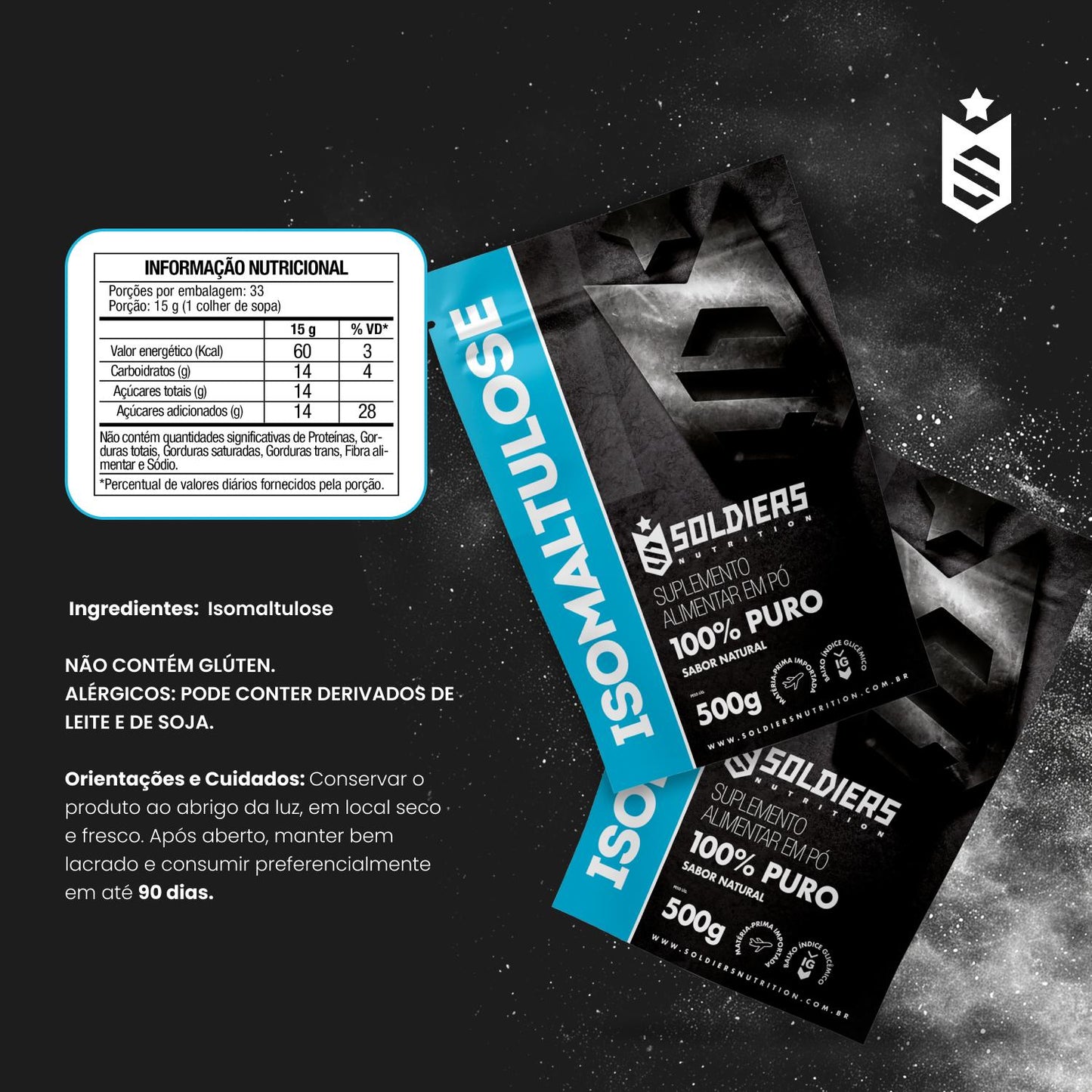 Isomaltulose 100% Puro - 500g