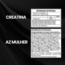 Kit Creatina 150g + AZ Mulher 60 Cáps