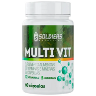 Multivitamínico - 5 Minerais - 12 Vitaminas - Soldiers Nutrition