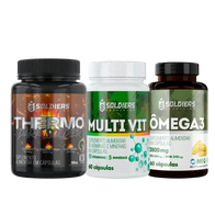 Kit: Ômega 3 + Multivitaminico  + Thermogênico - Soldiers Nutrition