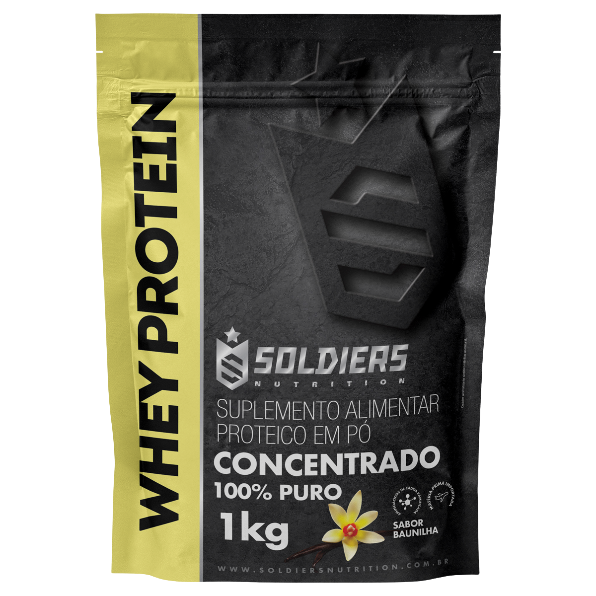Whey Protein Concentrado 60% 1kg - Soldiers Nutrition